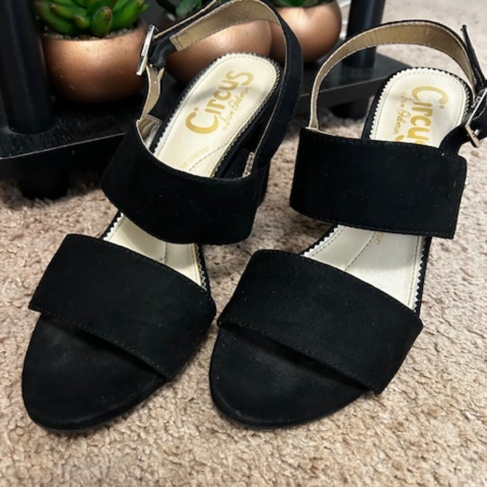 SAM EDELMAN CIRCUS heeled sandals, size 7.5